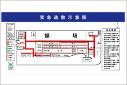 緊急疏散示意圖標(biāo)識牌