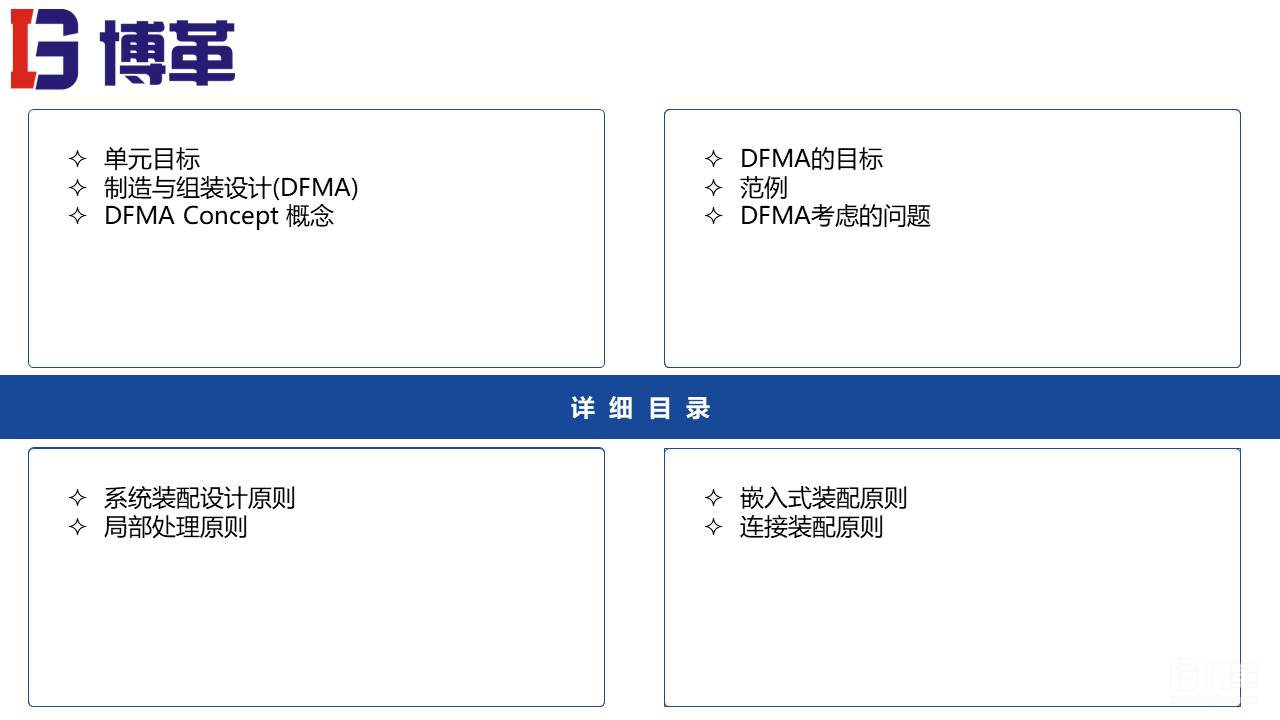 DFMA可制造性設計培訓